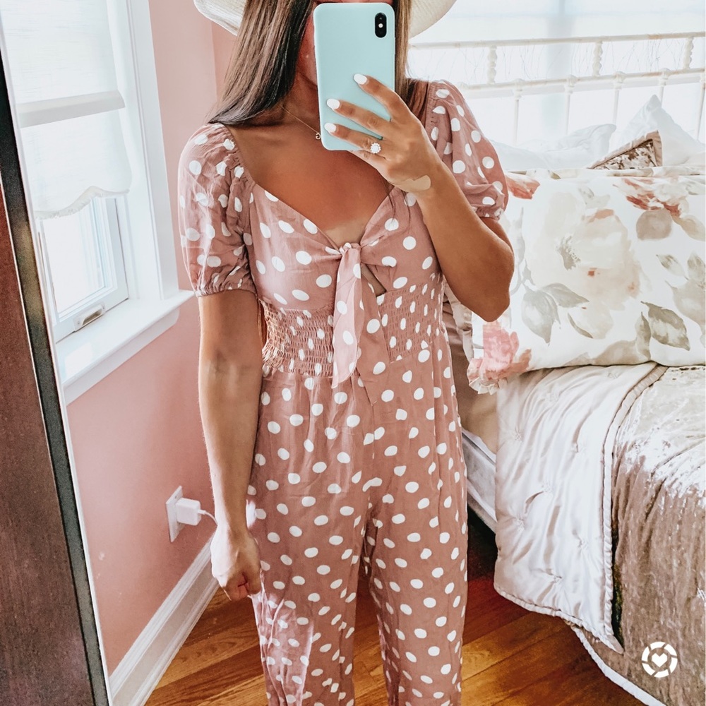 Polka dot jumpsuit size small